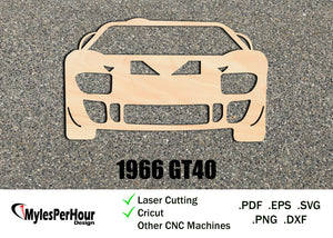 1966 GT40 - Files For CNC, Laser, Vinyl Machines, and More