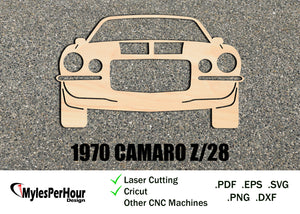 1970 Camaro Z28 - Files For CNC, Laser, Vinyl Machines, and More