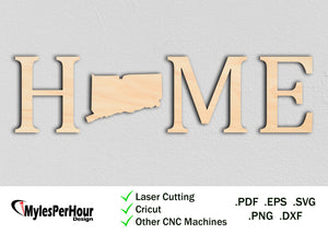 "Home" Connecticut - Files For CNC, Laser, Vinyl Machines, and More