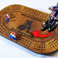 Custom Motorcycle Cribbage Board – Personalized Rider Game Board