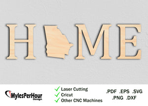 "Home" Georgia - Files For CNC, Laser, Vinyl Machines, and More