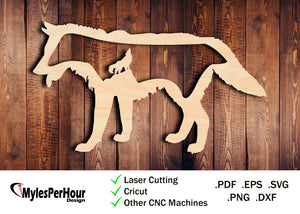 Howling Wolf - Files For CNC, Laser, Vinyl Machines, and More