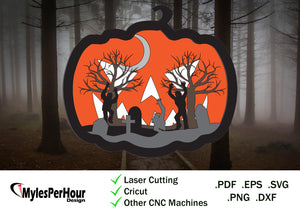 3D Jack-O-Lantern - Files For CNC, Laser, Vinyl Machines, and More