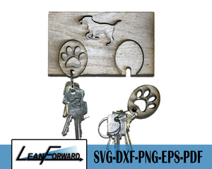 Dog Keychain and Holder CNC Files