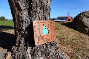 Gillette Lake -  Lake Cribbage Board