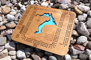Lake Pend Oreille -  Lake Cribbage Board