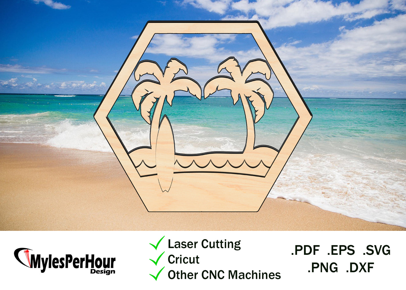 Tropical Layers - Files For CNC, Laser, Vinyl Machines, and More