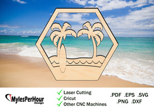 Tropical Layers - Files For CNC, Laser, Vinyl Machines, and More