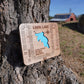Custom Lake Cribbage Board – Personalized Lake Map with Cutout