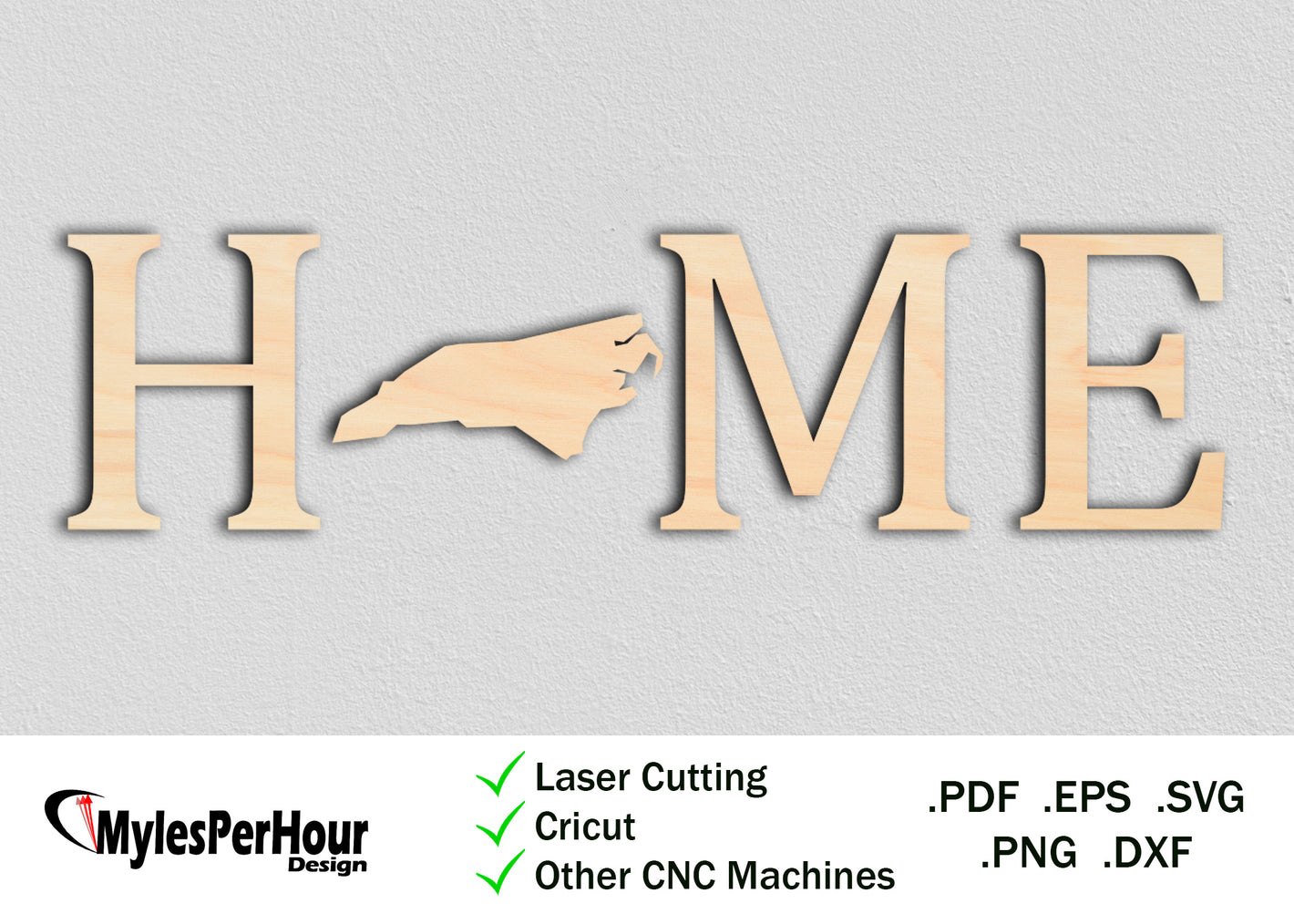 "Home" North Carolina - Files For CNC, Laser, Vinyl Machines, and More