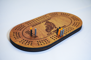 Custom Motorcycle Cribbage Board – Personalized Rider Game Board