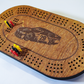 Stock Car Cribbage Board – Racing Themed Wooden Game Board