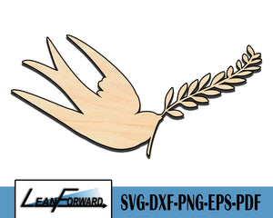 Graceful Bird CNC Files